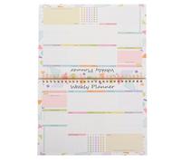 Hemobllo Planner Settimanale Spirale Non Datato Quadernino Organizzatore Lavoro e Casa Ampio Spazio Scrittura Essenziale Home School Journal Pianificatore Task Prioritari