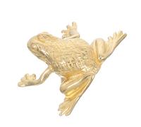 Hemobllo Pomelli per Porte in Ottone Vintage a Forma di Rana Design Cinese per Arredamento Casa e Mobili, Finitura Oro, Funzionamento Fluido e Brillantezza Duratura