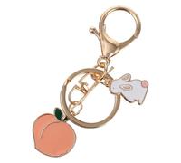 Hemobllo Portachiavi Accessorio Creativo e Originale a Forma di Pesca Goccia in Metallo, Decorazione Unica e Portachiavi da Appendere Colore Casuale per Borsa per e Chiavi