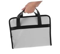 Hemobllo Portadocumenti Ignifuga Organizer Viaggio Portatile per e Lavoro con Scomparti Multipli per Laptop Timbri e File Resistente e Leggera per Meeting e Trasferte