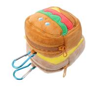 Hemobllo Portafoglio di creative portamonete appeso alla borsa Ciondolo per borsa Keechchain per zaini mini portachiavi zaino portachiavi cibo simulato cristallo super morbido