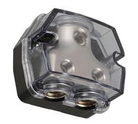 Hemobllo Portafusibile Amperometrico in Lega Resistente 1/2 Pollice per Amplificatore Audio Auto Blocco Fusibili Multiplo, Protezione Sovraccarico e Riduzione Rumore per Impianti Elettrici