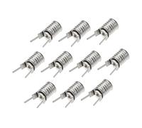 Hemobllo Portalampada con Attacco a Vite Standard, Base Lampada per Spie Luminose, Accessori per Illuminazione Finitura Nichel, per Cablaggio Semplice, Set da 10 Pezzi, Uso Domestico