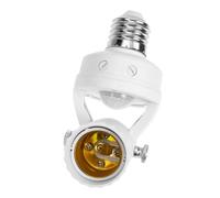 Hemobllo Portalampada Con Rilevatore Infrarosso Regolabile Supporto Lampada Rilevazione Umana Per Interni Corpo Ferro Resistente Per Corridoi Bagni e Magazzini