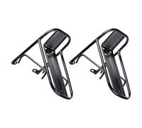 Hemobllo Portapacchi Anteriore per Bici da Turismo in Acciaio Resistente Set 2 Pezzi Supporto Carico 5 kg per Mountain Bike e Bici da Strada Portapacchi Multiuso Salvaspazio per