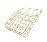 Hemobllo Portariviste da Parete in Ferro Dorato Sospeso Supporto per Brochure, Porta Riviste da Bagno Moderno e Portadocumenti Multifunzione per Organizzazione Casa e Ufficio