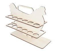 Hemobllo Portauova in Naturale con Base Stabile Organizer per Cucina e Ristorante Scaffale Uova Multifunzionale per e Mensole Adatto per Uova Fresche e Conservate Design Originale