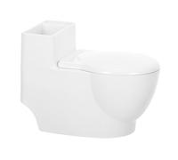Hemobllo Posacenere Parete Forma Wc in PP e Acciaio Creativo con per Bagno e Uso Facile e Resistente