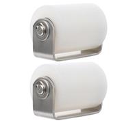 Hemobllo Pulegge per Porta Scorrevole 2 Pezzi in Acciaio Inox e Nylon con Supporto a Ruota, Cuscinetti a Sfera Sigillati per Funzionamento Fluido e Guida Rulli Porta Scorrevole