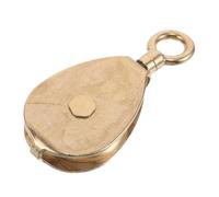 Hemobllo Puleggia in Ottone per Asta Bandiera Marina 50mm, Resistente e Liscia per Alzabandiera, Accessorio per Yacht e Kit Pulegge per Barca
