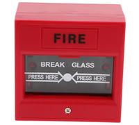 Hemobllo Pulsante Allerta Antincendio con Allarme Vetro Pulsante per Uscita Design Compatto e Portatile Facile da Usare Situazioni