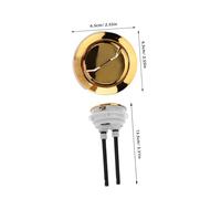 Hemobllo Pulsante per Sciacquone Wc Kit di Ricambio Compatto con Asta per Bagno Hotel e Pubbliche Colore Casuale Colore Casuale