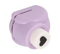 Hemobllo Punzonatrice Portatile Mano Forma di Cuore Foratrice Piccola e Leggera in Plastica e Metallo per Scrapbook Album e Lavori Creativi DIY