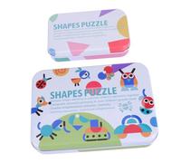 Hemobllo Puzzle Tangram Legno per Educativo con Forma Auto Puzzle Montessori per Ragazzi e Ragazze Cognitivo e Apprendimento Pre Scolare Regalo Divertente