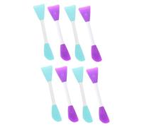 Hemobllo Raschietti per Pittura a Doppia Testa 8 Pezzi Spatole da Disegno Blu e Viola Strumenti per Miscelare Pigmenti e Vernici per Artisti Pittura Ceramica Modellismo