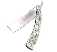 Hemobllo Rasoio Manuale Per Barba e Chioma Di Vecchio Tipo, Lama Unica Per Rasatura Precisa, Portatile Per Uso Domestico e Da Viaggio