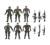 Hemobllo Realistico per Collezionisti Set 12 Statuette Anti-Terrorismo Miniature per Tavolo Sabbia Figure d'Azione per e Appassionati