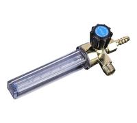 Hemobllo Riduttore di Pressione in Lega Trasparente Manometro e Flussometro 1/4Pt 0,35 Mpa per Gas Argon, Azoto e Co2, Indicato per Birrificazione Domestica e Kegerator