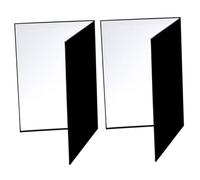 Hemobllo Riflettore per Fotografia in Cartone A4 Pieghevole 2 Pezzi Pannello Riflettente per Illuminazione Uniforme e Controllo Ombre per Accessori Fotografici e Food Photography