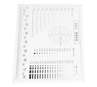 Hemobllo Righello di Ispezione Trasparente per Macchie e Crepe Strumento di Misurazione di Precisione Multifunzionale per Rilevamento Difetti e Analisi Crepe Accessorio per Controllo