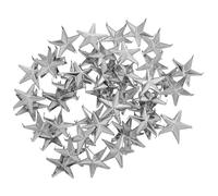 Hemobllo Rivetti Decorativi a Stella a Cinque Punte 10mm 150 Pezzi in Rame Argento Rivetti Punk Facili da Applicare per Pelle e Tessuti per Decorazione Abbigliamento e Artigianato