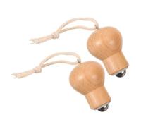 Hemobllo Rullo Massaggiante Per Viso e Strumento Per La Cura Della Pelle Del Viso, 2 Pezzi, Mini Portatile Design Bulbo, Massaggiatore Facciale Per Donna, Adatto a Uso Domestico e Rilassamento Cutaneo