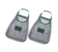 Hemobllo Sacchetti a Rete per Aglio e Verdure da Appendere, 2 Pezzi in Poliestere Traspirante Design Ventilato, Organizer Cucina per Conservazione Frutta e Verdura, Borsa Sospesa