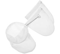 Hemobllo Sacchetto Filtro Rete Fine Riutilizzabile con Telaio Acciaio Inossidabile per Caffè Latte Tisane Succhi Resistente Alte Temperature Facile da Pulire e Portatile