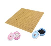 Hemobllo Scacchi Go per Portatile con Doppia Scacchiera e Gioco Strategico Educativo con Tema Orsetto per Principianti e Viaggi Puzzle di Abilità per Ragazzi e Ragazze