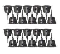 Hemobllo Scatola di Fertilizzante in Plastica Nero 30 Pezzi Coperchio Riutilizzabile e Punta per Semina Automatica per Piante da Giardino