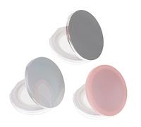 Hemobllo Scatola Per Cipria Elegante e Resistente 3 Pezzi Da 5g Coperchio a Ribalta e Rete Elastica Interna, Contenitore Portatile Per Polvere Sciolta, Per Trucco Fai Da Te e Bellezza Femminile