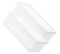 Hemobllo Scatola Porta Penne Grande Capacità in Plastica Trasparente 2 Astuccio Portatile per Cancelleria e Chiavi per Insegnanti