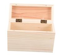 Hemobllo Scatola Ricette Pioppo Organizer Compatto con Scanalatura per Schede Contenitore per Cucina e Desktop Portaschede per Ricettario Regalo e Festa