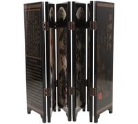 Hemobllo Schermo Decorativo in Stile Tradizionale Cinese Paravento da Tavolo Oggetti di Scena per Fotografia Pannelli Antichi in Legno Massello