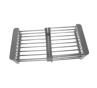 Hemobllo Scolapiatti Lavello Regolabile in Acciaio Resistente alla Corrosione Portapiatti Estensibile per Cucina con Drenaggio Rapido e Pulizia Facile Organizer da Banco per Piatti e