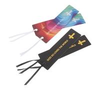 Hemobllo Segnalibro Religioso Cristiano da 4 Pezzi Nastro Resistente e Simboli Sacri, Marcatore Bibbia per Studio in Chiesa, Scuola e Club del Libro, per Organizzazione Pagine e Uso