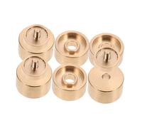 Hemobllo Set 1 Fibbie in Rame per Bottoni Pistone Tromba, Coperture Superiori e Inferiori, Accessori Resistenti per Strumenti Musicali, Adatti per Musicisti e Orchestre