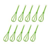 Hemobllo Set 10 Pezzi Manuali in Plastica per Mescolare Uova e Latte, Impastatrice Portatile per Dolci Domestici Presa Ergonomica, Utensili da Cucina per Preparazioni Colore Colore Casuale