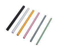 Hemobllo Set 12 Pezzi Tubicini in Metallo per Modellare le Unghie, Bastoncini per Nail Shaping con Funzione di Formare la Curva, per Salone o Fai da Te