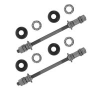 Hemobllo Set 2 Pezzi ASSE Posteriore Mountain Bike 180Mm Grigio Cuscinetti a Sfere Nucleo Solido Antipolvere per Terreni Montani Accessori per Manutenzione Rapida Ruote Bici Sportive