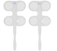 Hemobllo Set 2 Pezzi Flipper Ottico per Optometria 50°/100° in Vetro Ottico Strumento per Allenamento Vista e Coordinazione Oculare Accessori per Esercizi Visivi e Uso Professionale