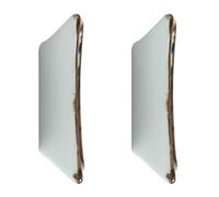 Hemobllo Set 2 Pezzi Piatti per Salse e Condimenti in Ceramica Decorativa Piatti di Condimento Stabili per Cucina Domestica Adatti per Aceto Spezie e Antipasti