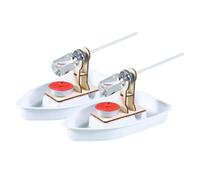 Hemobllo Set 2 Pezzi Riproduzione di Barca Fai da Te in Legno Nave Giocattolo per Decorazione Artigianale per Scrivania e Casa Kit Creativo Fai da Te per Sviluppo Manuale