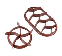 Hemobllo Set 2 Pezzi Stampi per Pane in Pp Forma Rotonda e Ovale, Utensili Pasticceria Facili da Pulire da Sformare per Cucina e Panetteria Professionale