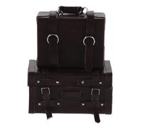 Hemobllo Set 2 Pezzi Valigette in Miniatura 1:12 Stile Vintage Retrò in Plastica per Casa delle Bambole Accessori Decorativi Realistici e Funzionali
