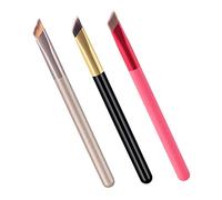 Hemobllo Set 3 Pennelli per Trucco Professionale per Sopracciglia e Occhi, Pennello Angolato per Eyeliner e Sfumature, Accessori Multifunzionali per Make-up Quotidiano e Artisti del Trucco