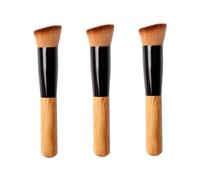 Hemobllo Set 3 Pennelli Trucco Cipria e Ombretto Fibre Sintetiche Morbide, Multiuso Per Make up Femminile, Per Applicazione Polvere Libera e Beauty Routine Quotidiana
