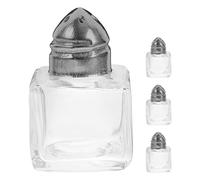 Hemobllo Set 4 Pezzi Barattoli per Condimenti in Vetro per Uso Cucina e Casa, Piccoli e Leggeri Chiusura Ermetica, come Shaker