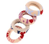 Hemobllo Set 4 Pezzi Corde Larghe per Chioma da Ragazza, Anelli Elastici senza Tracce, Decorazioni Comode per Code di Cavallo Quotidiane, Accessori Moda Donna Colore Casuale Stile Casuale