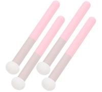 Hemobllo Set 4 Pezzi Spugnette per Trucco a Testa di Fungo Morbide in Spugna e Alluminio, Facili da Impugnare, per Fondotinta e Correttore, Perfette per Regali di Compleanno